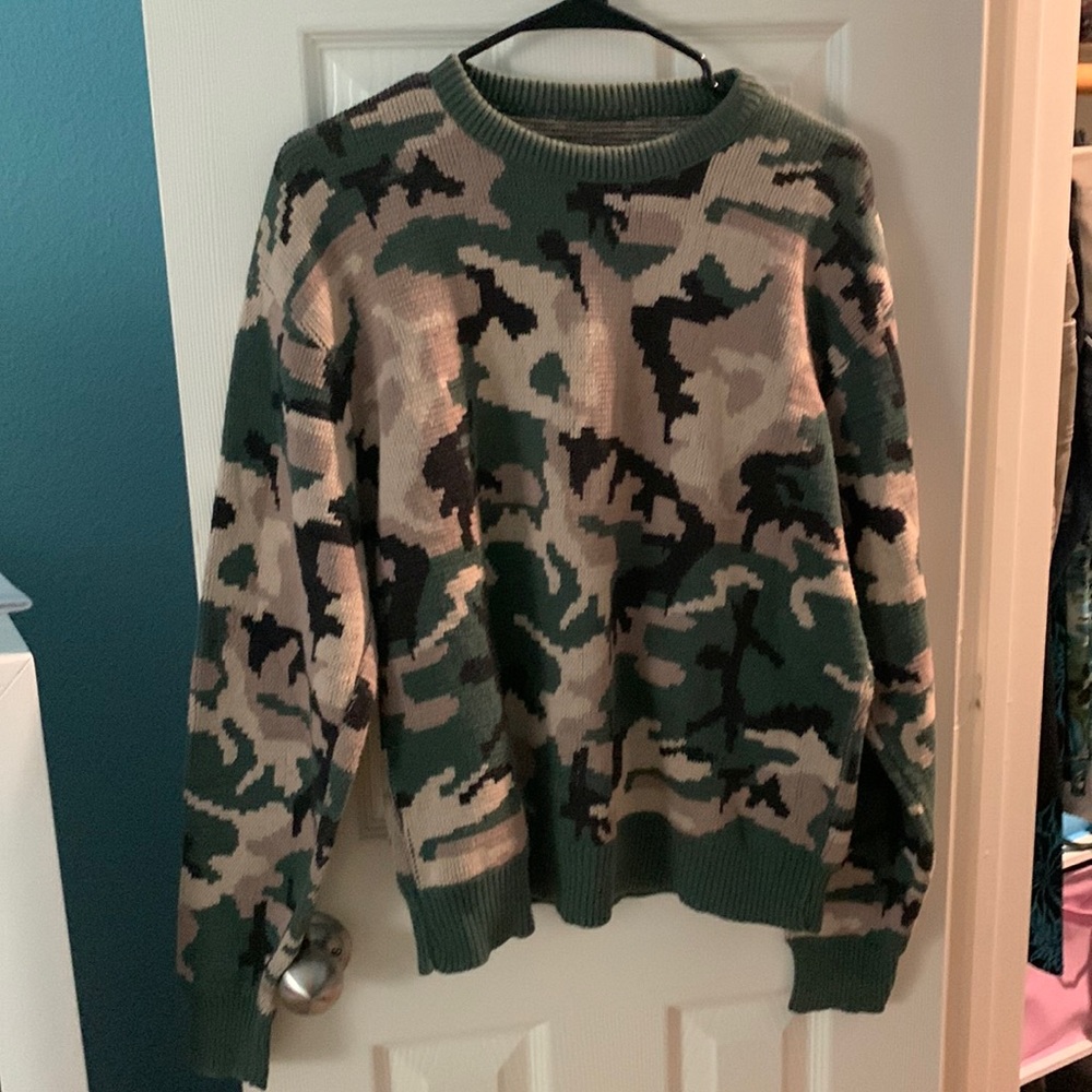camo sweater